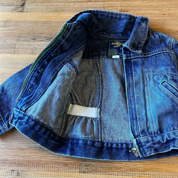 Vintage 90s Oshkosh Bgosh Toddler Girls Denim Zip Up Jacket - Picture 3 of 5